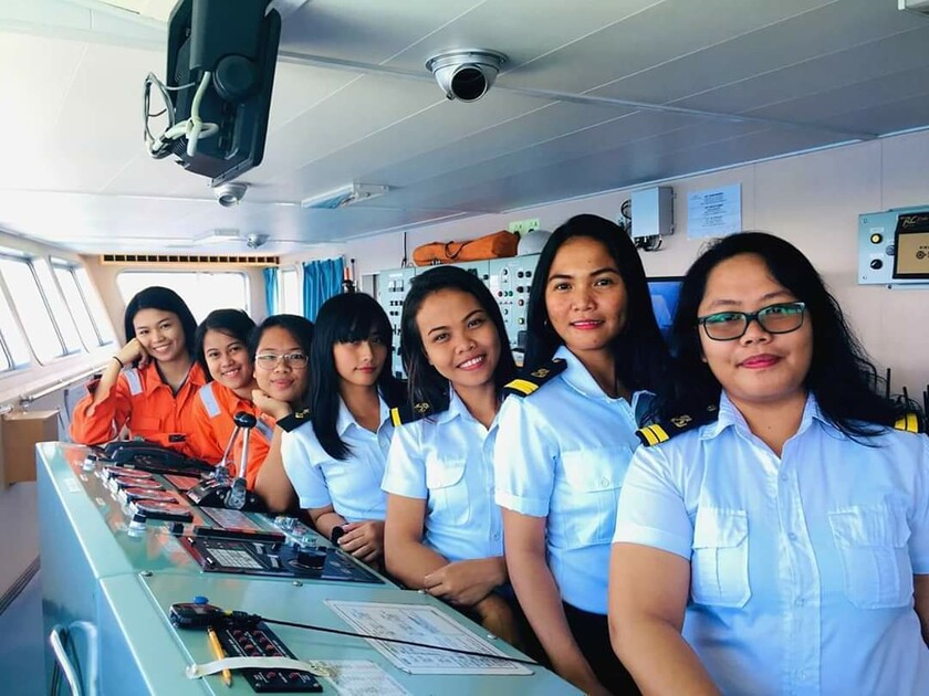 IMO Women in Maritime Crew working for Chelsea Logistics Philippines